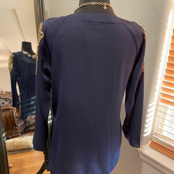 Ladies Embellished Medium Formal Evening Top - Picture 5 of 8